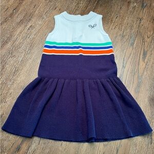 Janie & Jack Kids Navy & White Tennis Dress